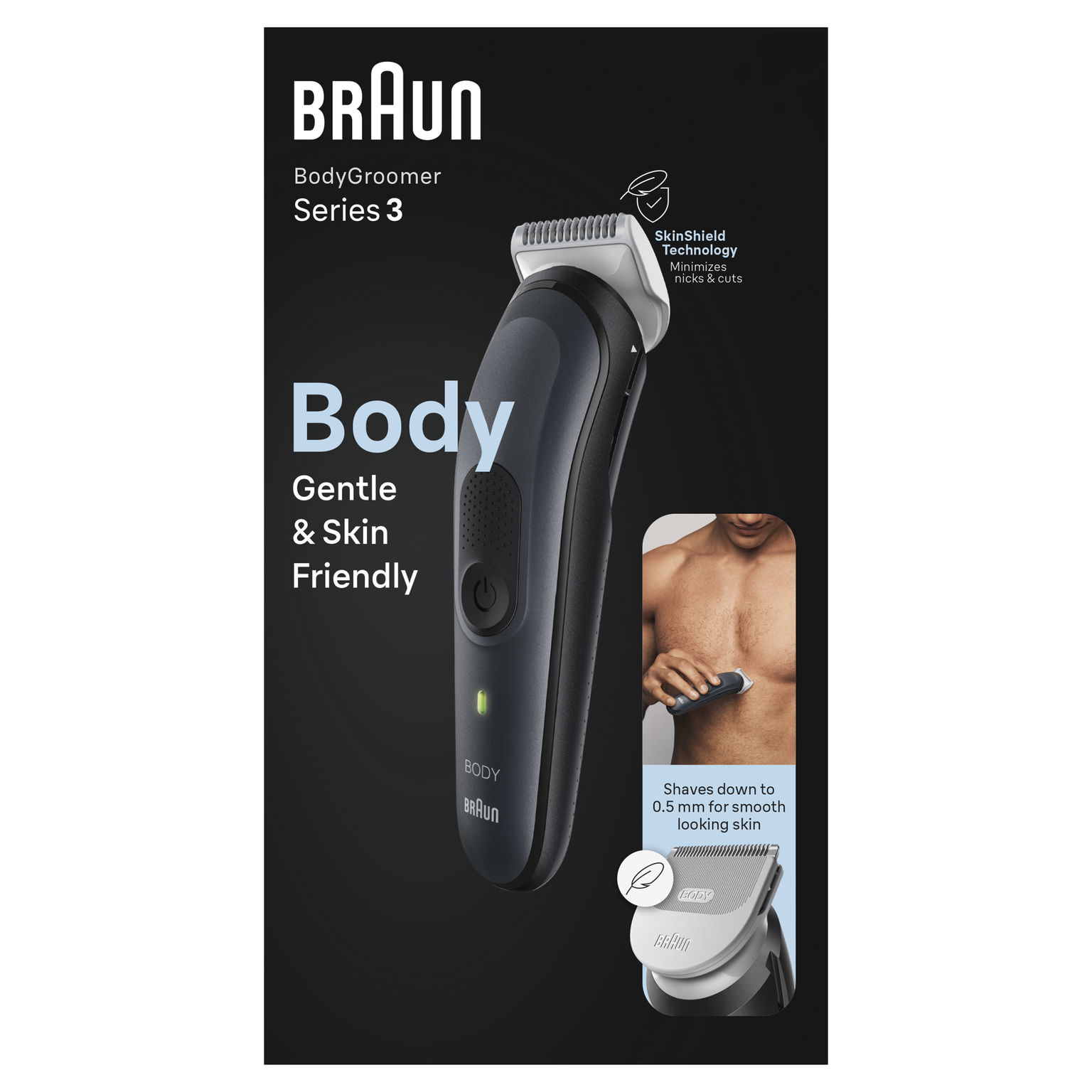 Braun BG3340 Zastrihávač chĺpkov na telo Bezdrôtová aj sieťová prevádzka