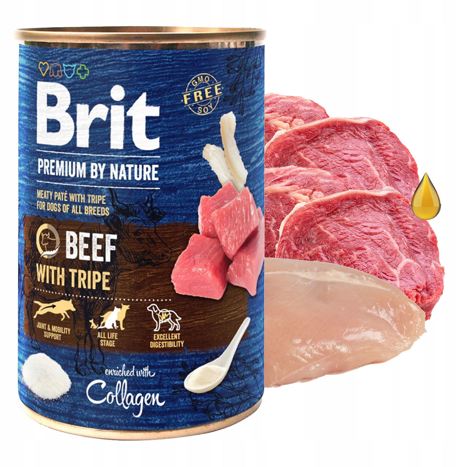 Brit By Nature Mokré krmivo pre psa Hovädzie mäso 400 g