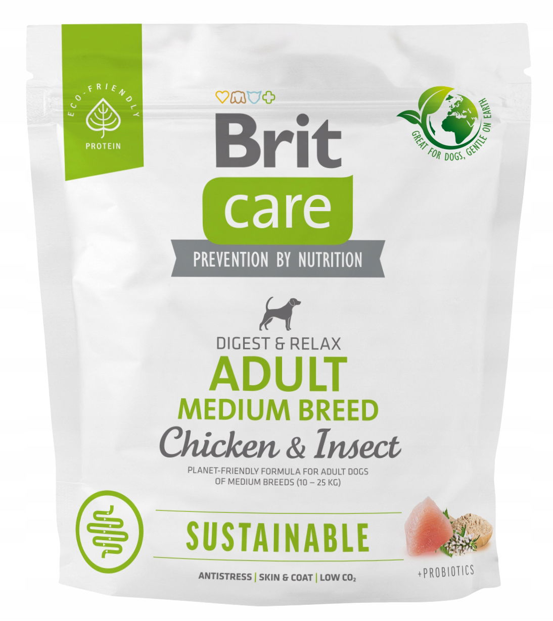 Brit Care Adult Medium Krmivo pre psov 1kg Sustainable Kuracie Mäso Hmyz