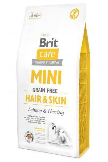 Brit Care Mini Hair&Skin Salmon&Herring – suché krmivo pre psa – 7 kg