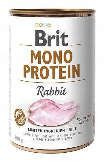 Brit Mono Protein Rabbit Vlhké Krmivo S Králikom Pre Psa 400G