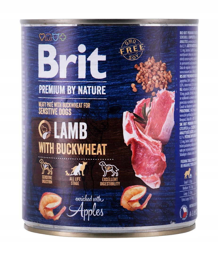 Brit Premium By Nature jahňacie a pohánkové krmivo 800 g