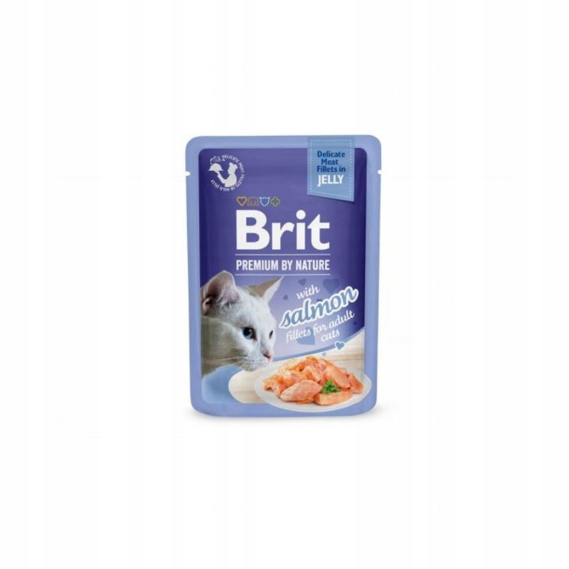 Brit Premium Mačka sasz.85g gél Salmon Fillet