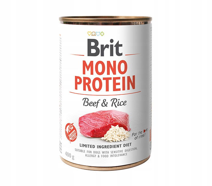 Brit Premium mokré Vlhké krmivo pre dospelých psov s hovädzím mäsom a ryžou 6x400g