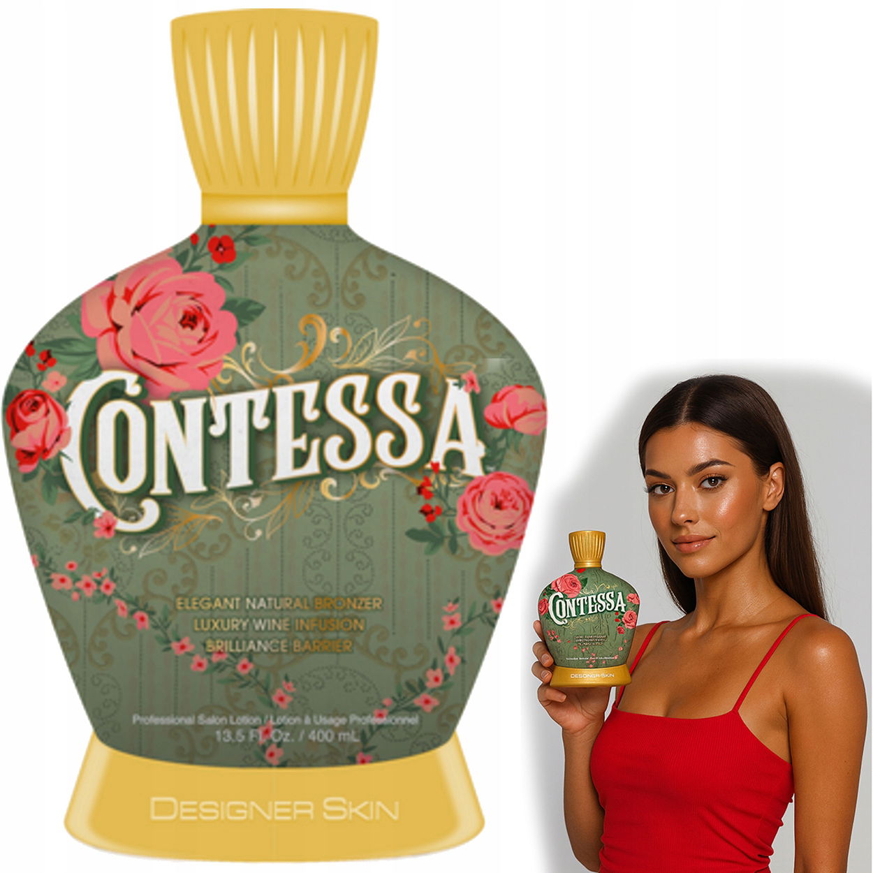 Bronzer na opaľovanie Extrakt z vína Designer Skin Contessa Prírodný 400 ml