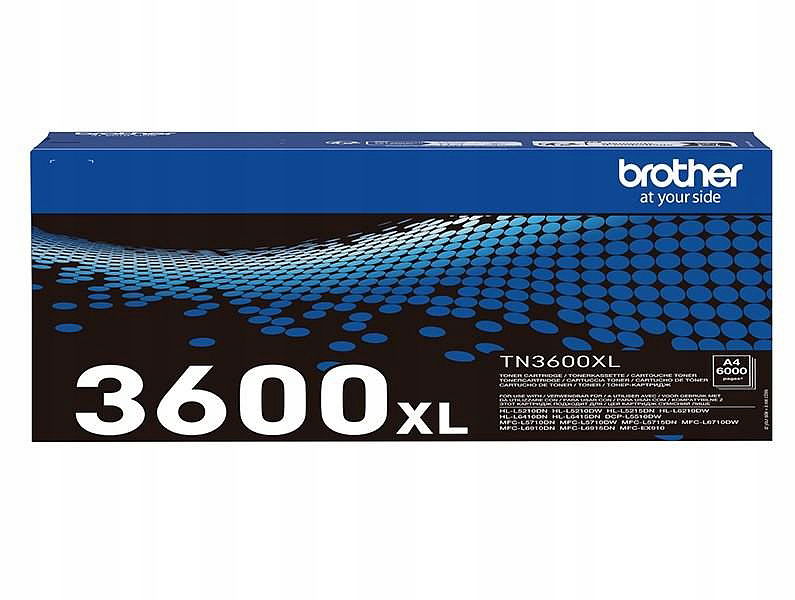 Brother toner TN3600XL pre DCP-L5510DW 6000 str. čierny