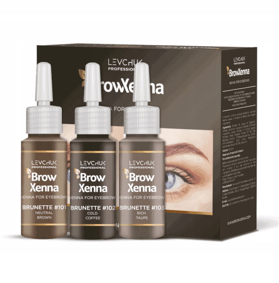 Brow Xenna Henna Púdrová sada Brunette #101 #102 #103