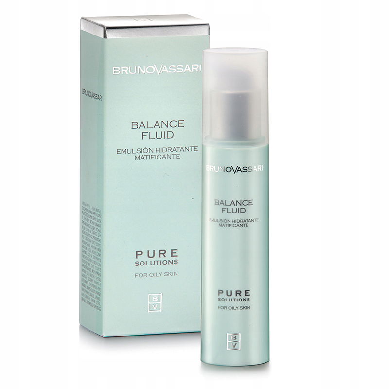 BrunoVassari Balance Fluid Pure Solutions-Matujúca hydratačná emulzia 50 ml