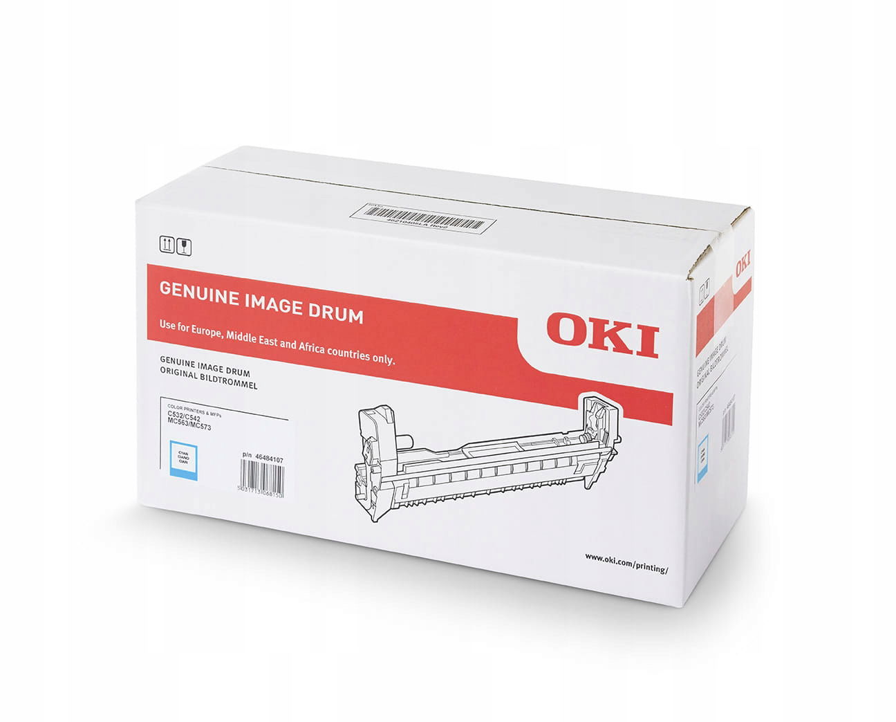 Bubon Oki 46484107 Cyan Originál C532 C542 MC563 MC573 modrý