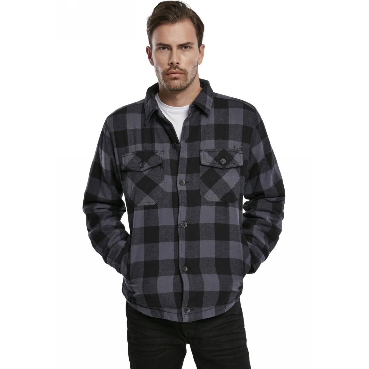 Bunda Brandit Lumber Black Charcoal Checked 4XL