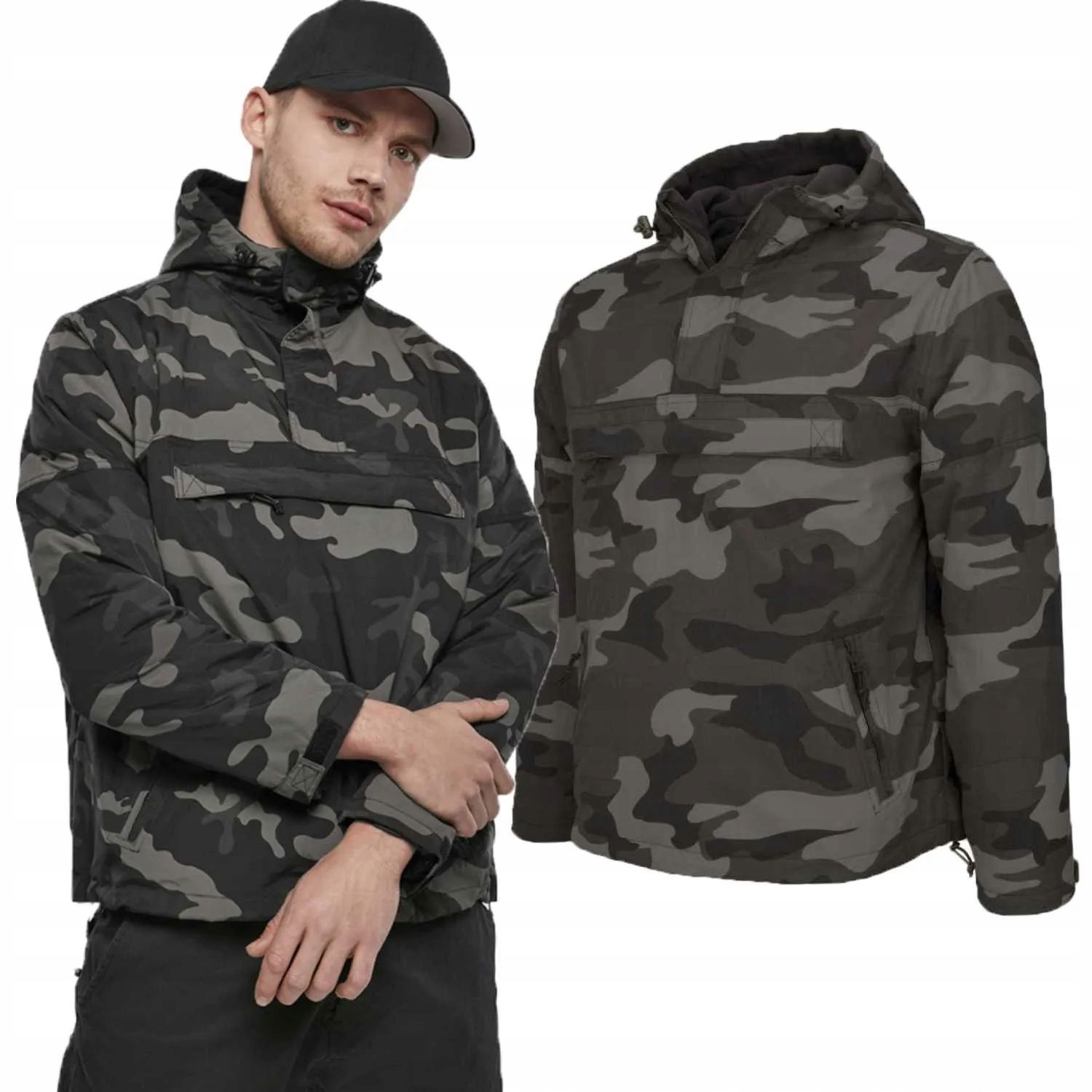 Bunda Brandit Windbreaker Kangurka Darkcamo 4XL