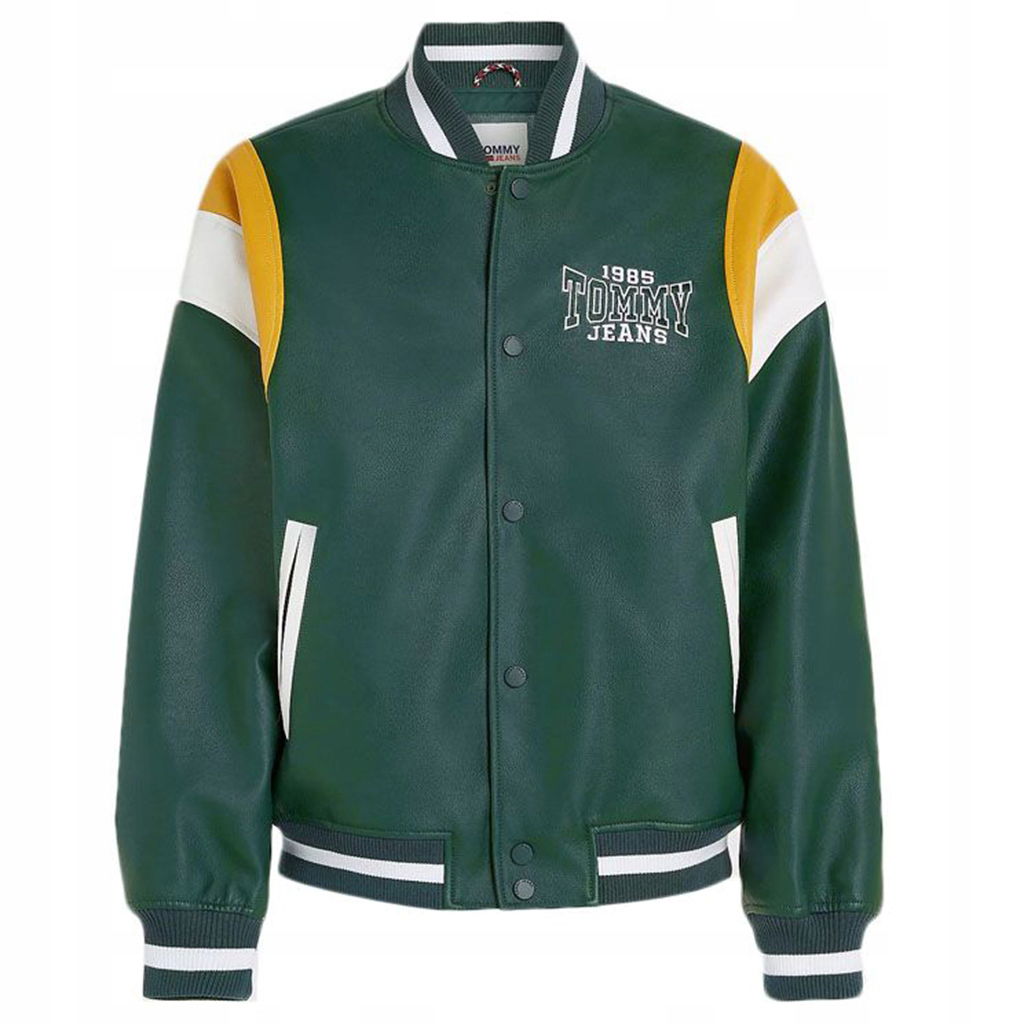 Bunda Tommy Jeans DM0DM16627 Relaxed Fit Zelená