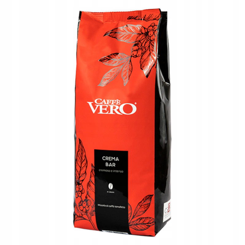 Caffe Vero Crema Bar zrnková káva 1 kg Import Taliansko