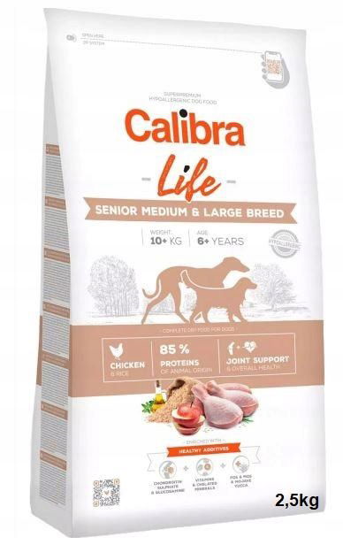 Calibra Dog Life Senior stredné a veľké kurča 2.5