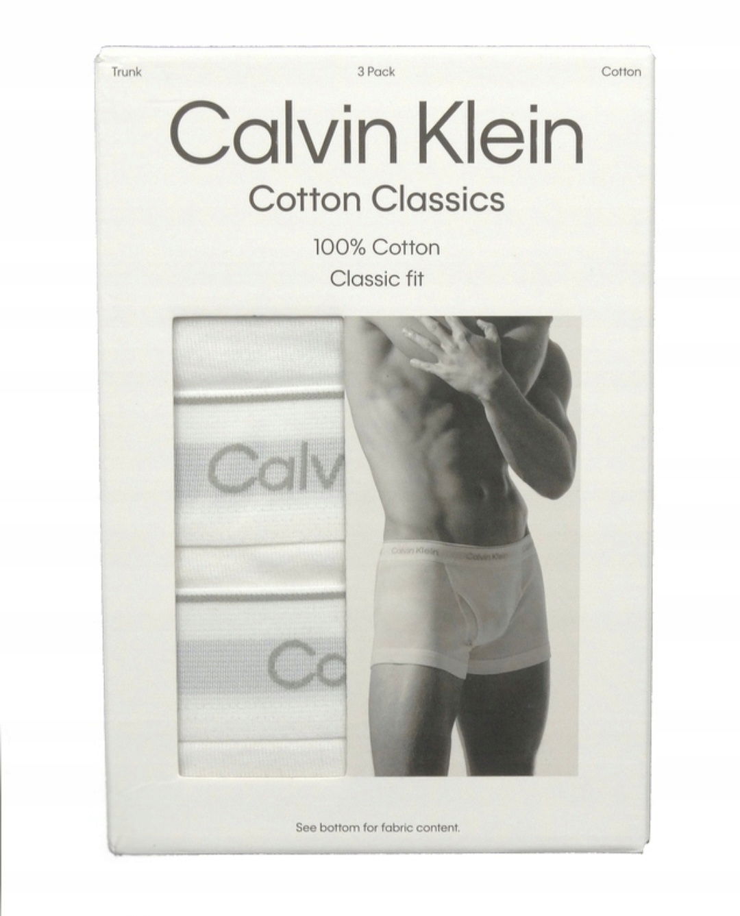 Calvin Klein Boxerky biele 5-PACK, veľkosť XL