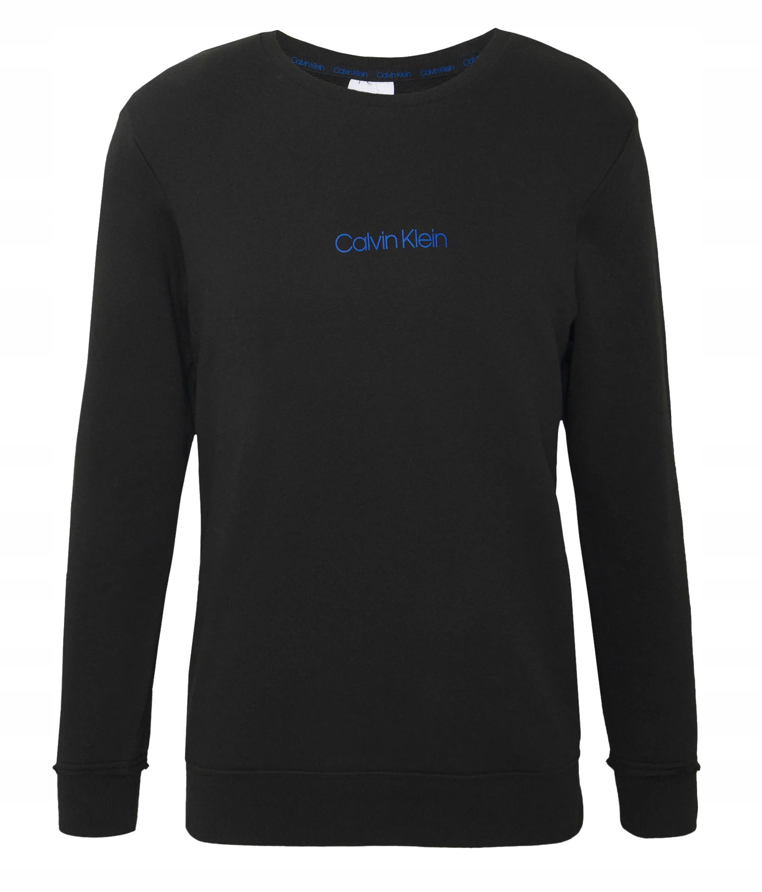 Calvin Klein Klasická čierna pánska mikina Modrá Logo S