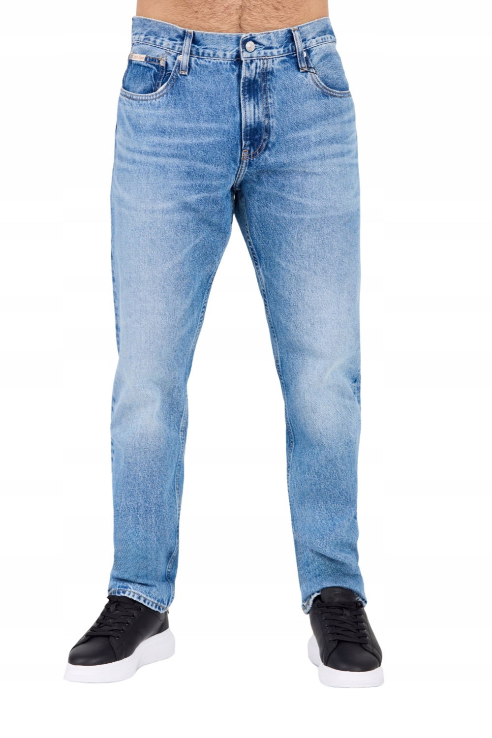 Calvin Klein Modré pánske džínsy Slim Straight 31/32