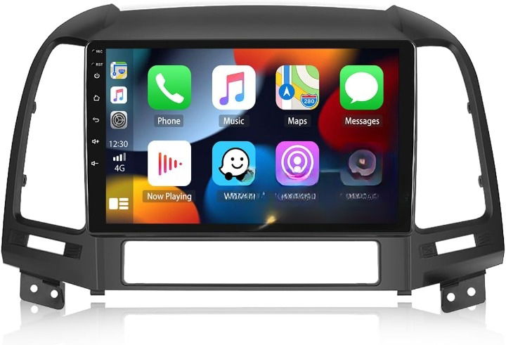 Camecho Autorádio 9'' Dotykové Android 2DIN Hyundai Santa Fe 06-12r