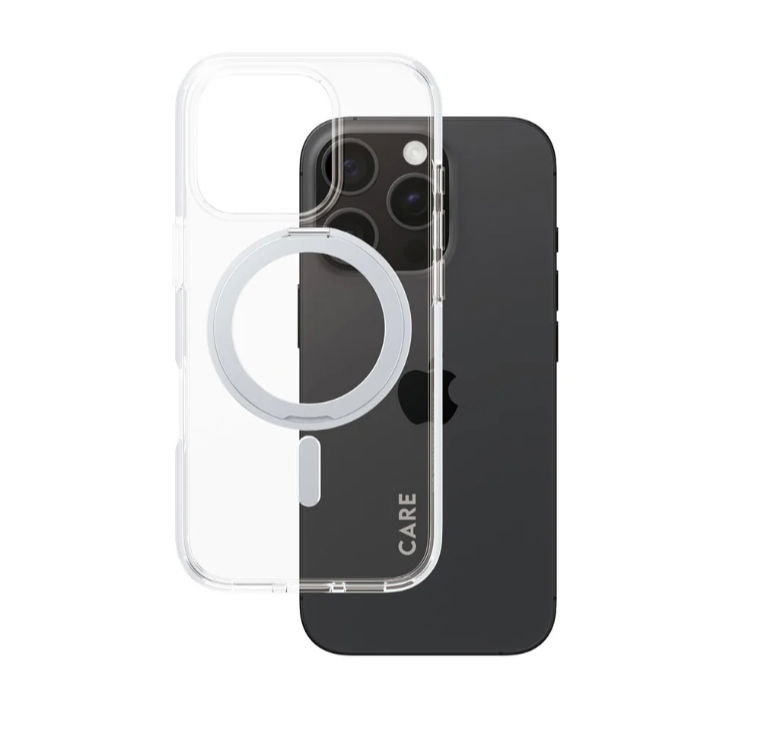 Care by PanzerGlass Case Feature Silver Kickstand & MagSafe iPhone16 Pro