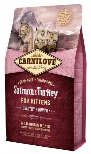 Carnilove Cat Salmon & Turkey for Kittens losos a morka 2 kg