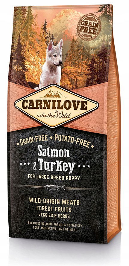Carnilove Losos a Turek pre šteňatá veľkých plemien 12kg