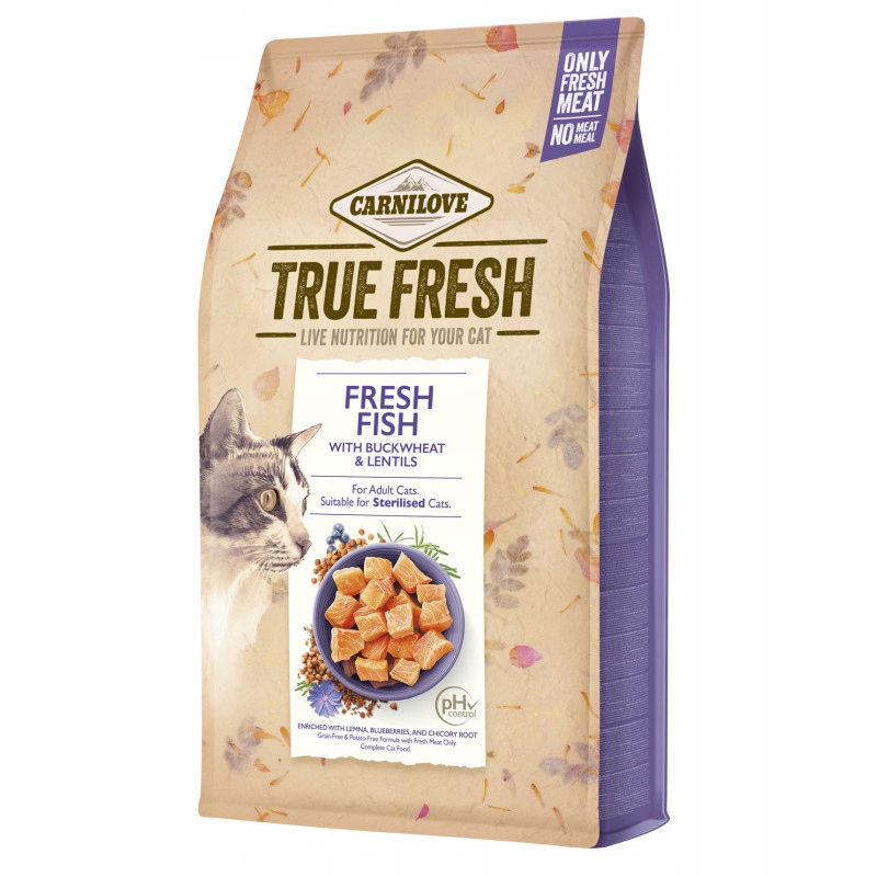 Carnilove True Fresh Cat Fish 4,8kg Krmivo pre mačky s rybou