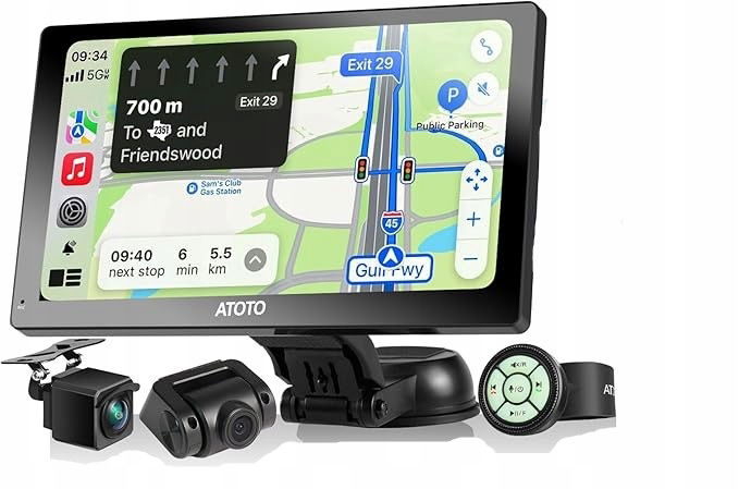 CarPlay Android Auto Atoto P8 7" Qled Navigácia Kamera Cúvacia Kamera
