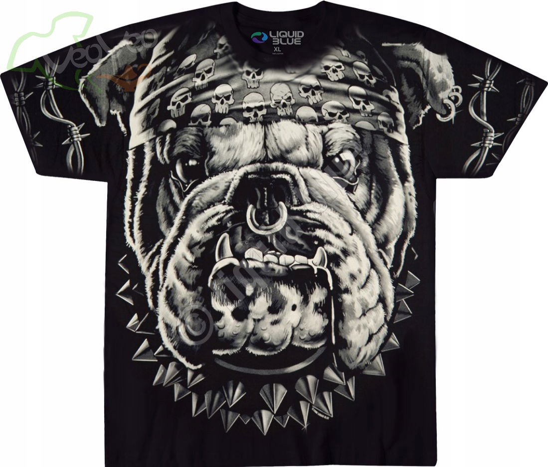 Cats Suck Bulldog Liquid Blue 2XL