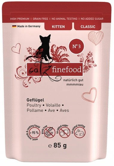 Catz Finefood Classic Kitten N.03 Hydina 85 g