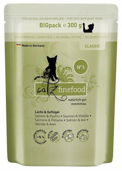 Catz Finefood Classic N.05 Losos a hydina vrecúško 300 g
