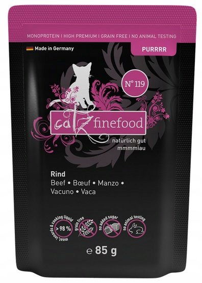 Catz Finefood Purrr Hovädzie vrecúško 32x85 g
