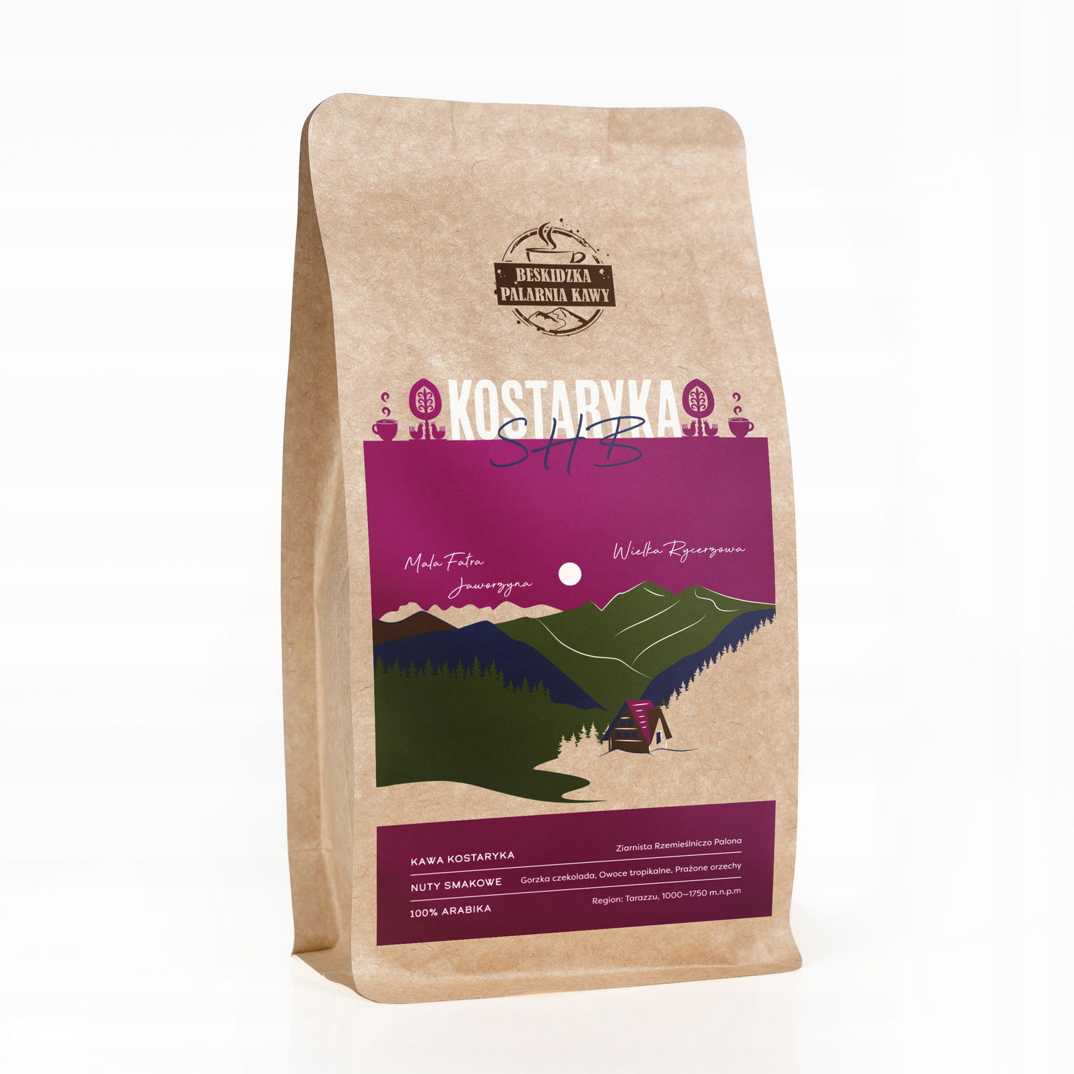 Čerstvo Pražená Zrnková Káva Kostarika Shb 250G 100 % Arabica Speciality