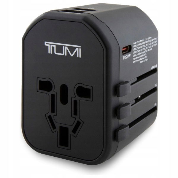 Cestovný Adaptér Tumi 20W USB-C/2xUSB-A Na Svet
