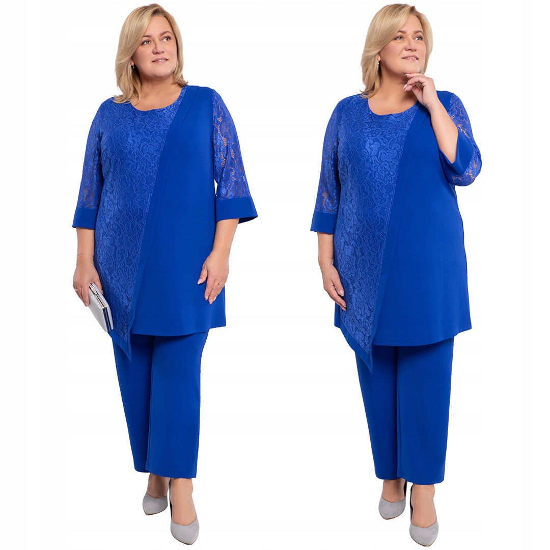 Chabrový komplet s čipkou plus size, veľkosť 52