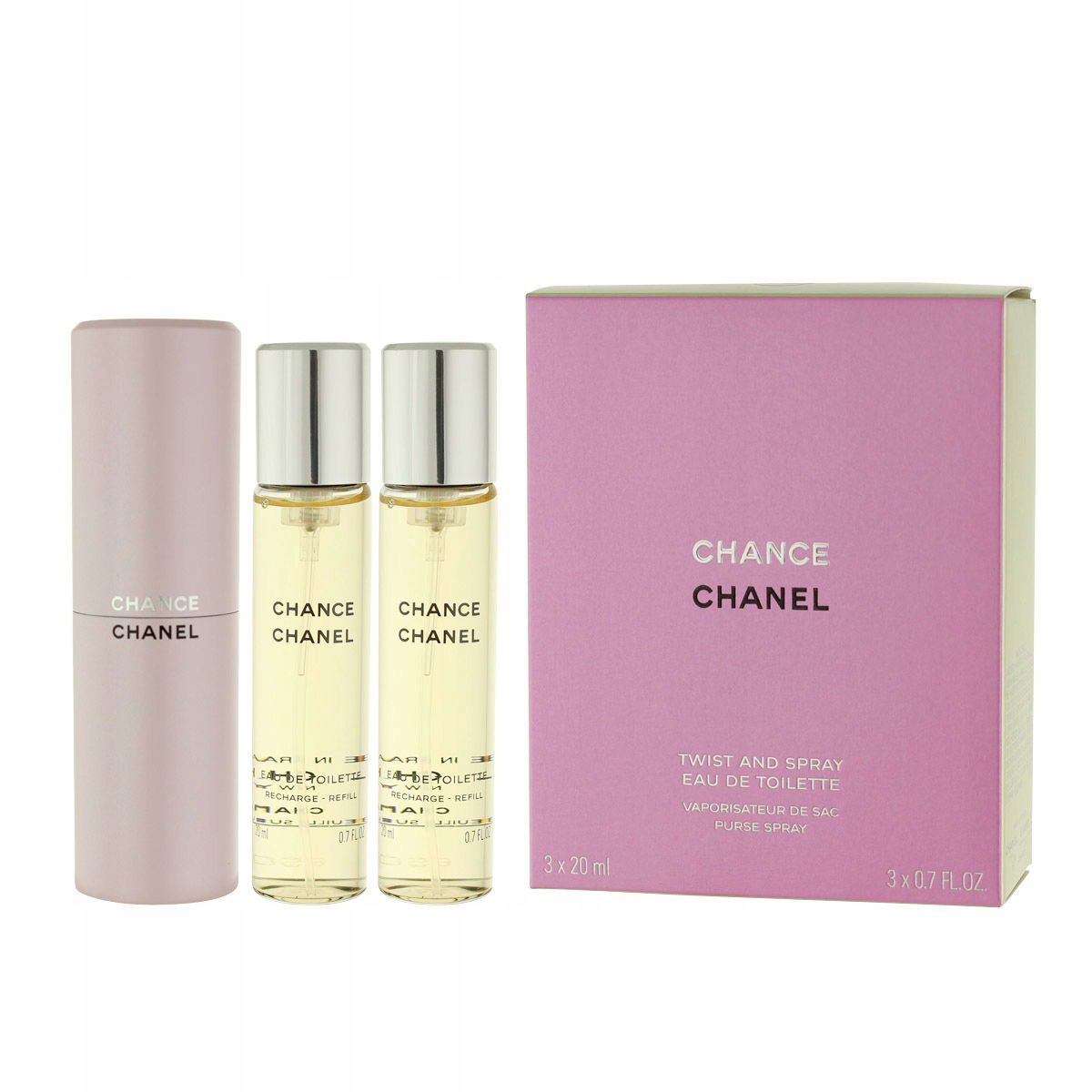 Chanel Chance Edt plniteľný 20 ml Edt náplň 2 x 20 ml W