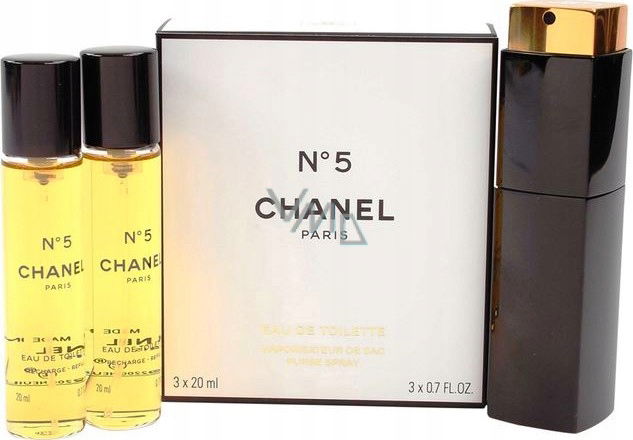 Chanel No.5 Edt Twist and Spray Dámsky Set 3 x 20 ml