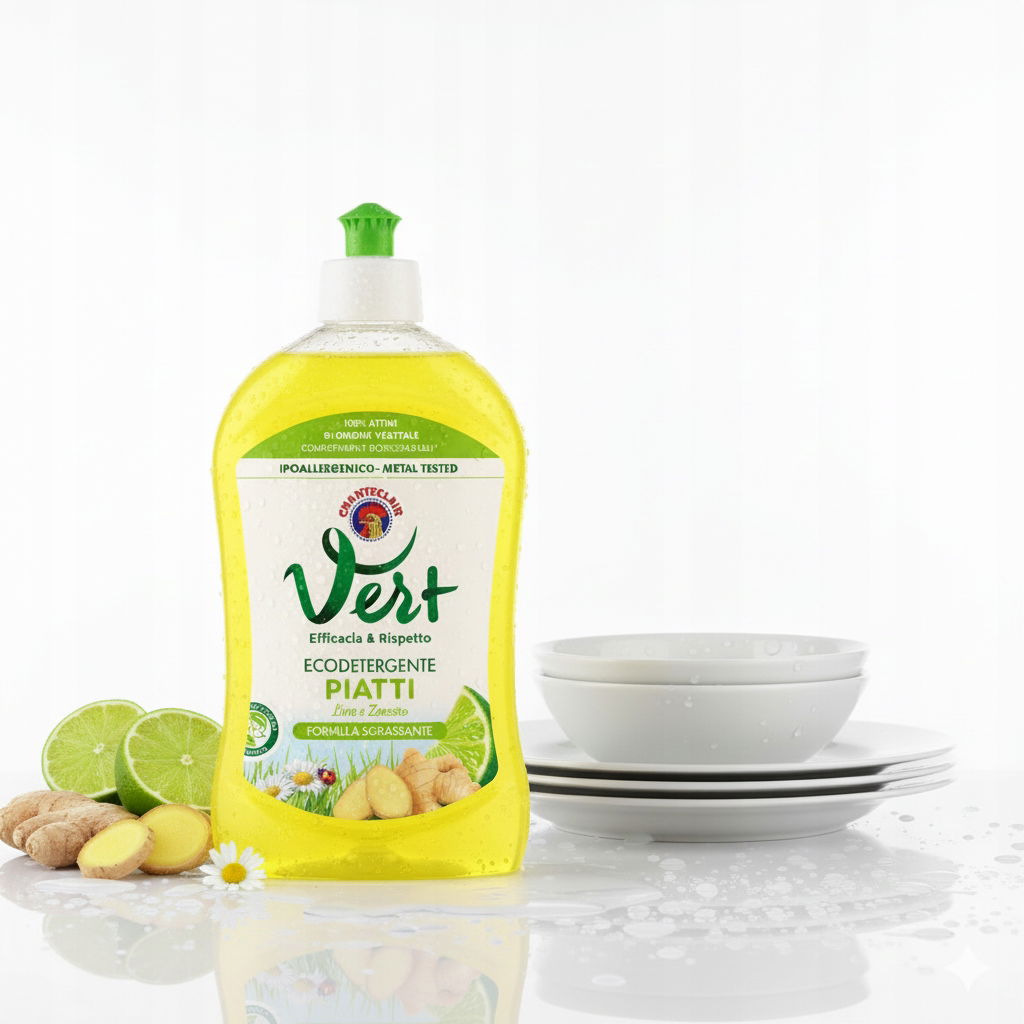 Chante Clair Vert tekutý prostriedok na umývanie riadu Limetka a zázvor 500 ml