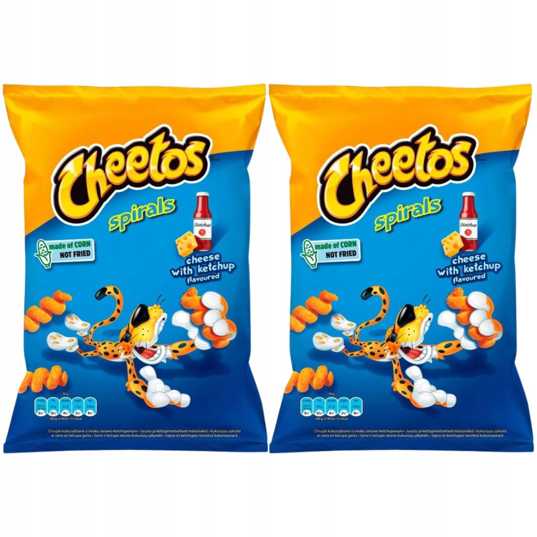 Cheetos Spirals Chrupky so syrovo-ketchupovou príchuťou 80 g x 2 ks