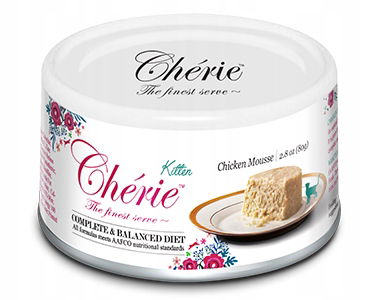Chérie Premium vlhké krmivo pre kitten Junior Kuracie Mäso Balanced Diet 24x80g