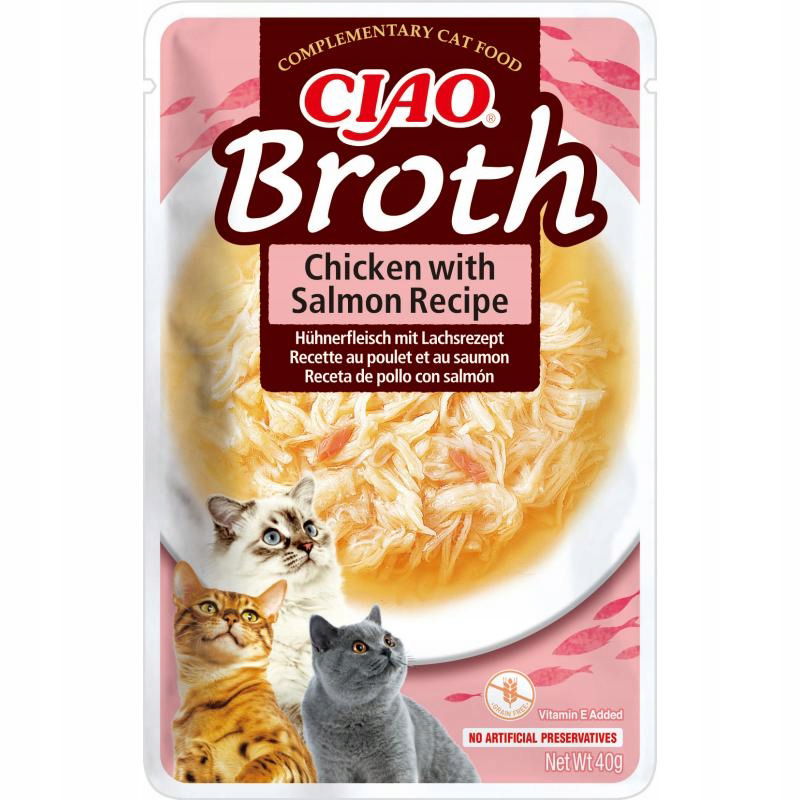 Ciao Churu Cat Broth Vývar kuracie a lososová receptúra 40 g