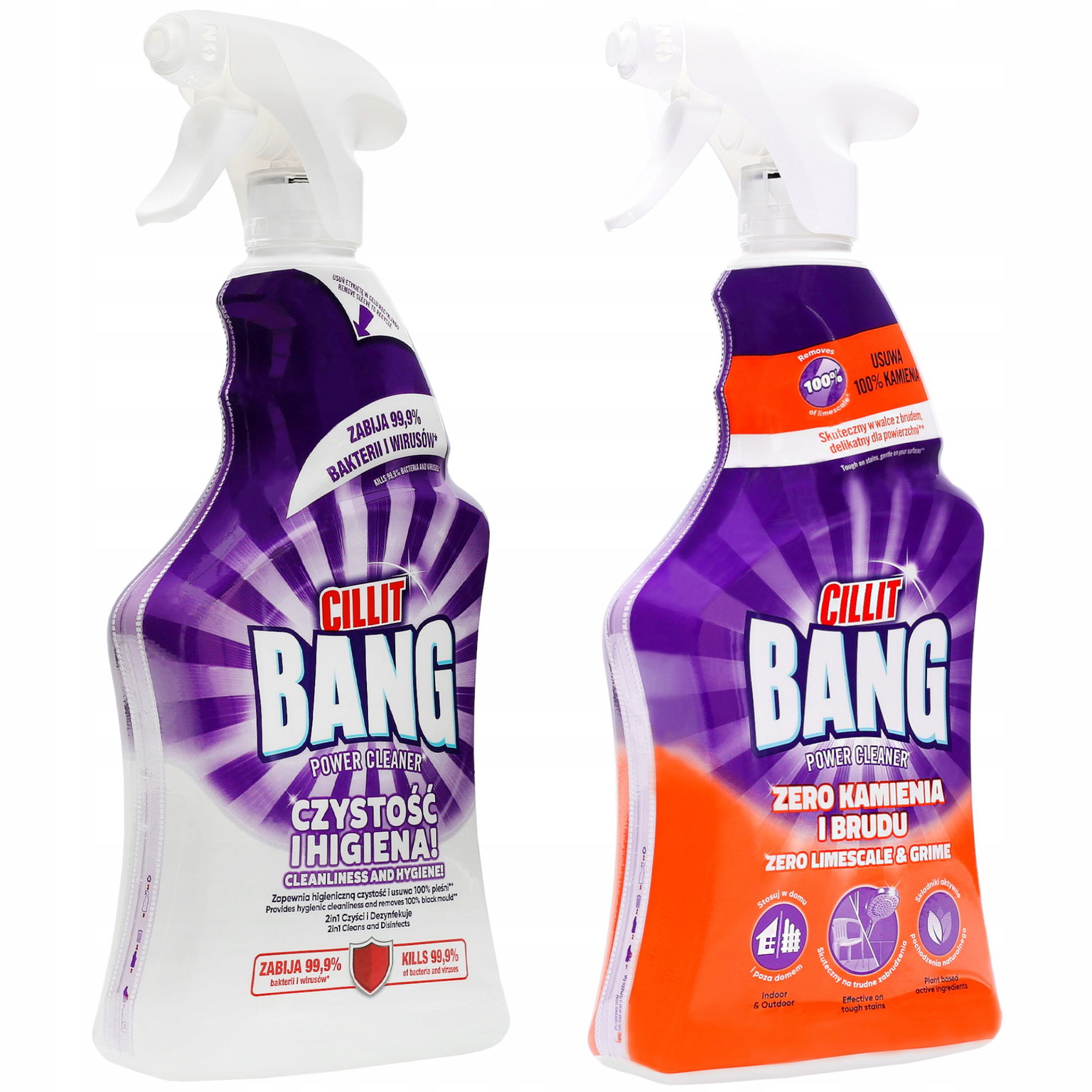 Cillit Bang Sada sprejov Zero Kameň Čistota Hygiena 2 x 750 ml
