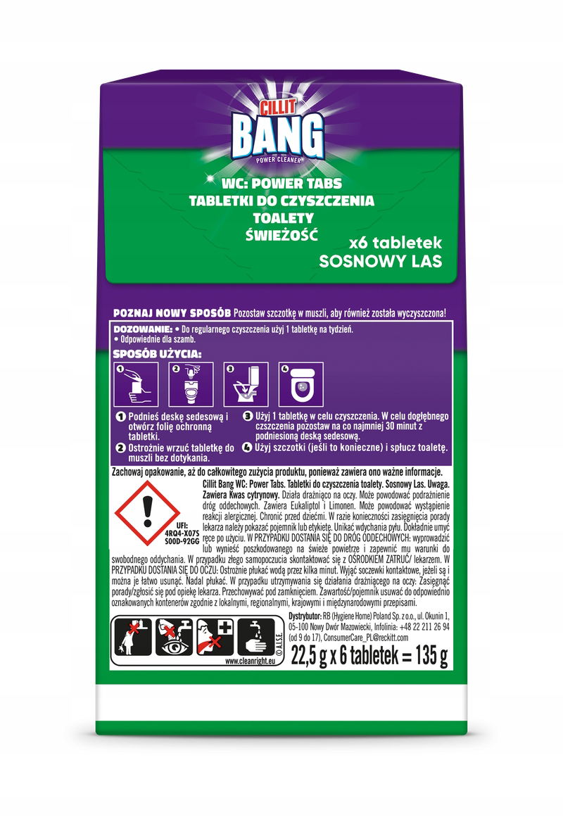Cillit Bang Wc Tabs Pine 6ks