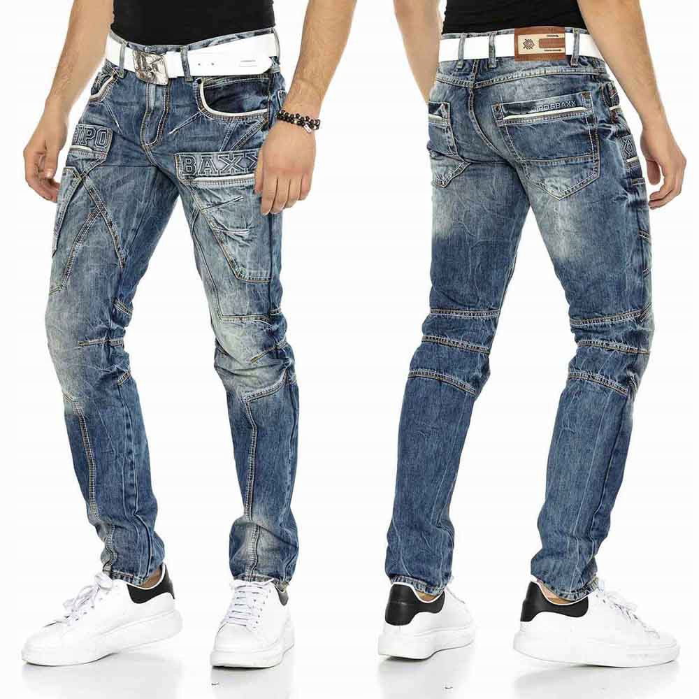 Cipo & Baxx nohavice pánske CD391 L:32 34 jeans