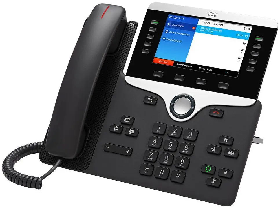 Cisco 8851 VoIP telefón čierny