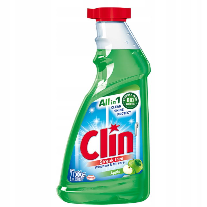Clin Tekutý Prostriedok Na Umývanie Skiel Jablko 500 ML