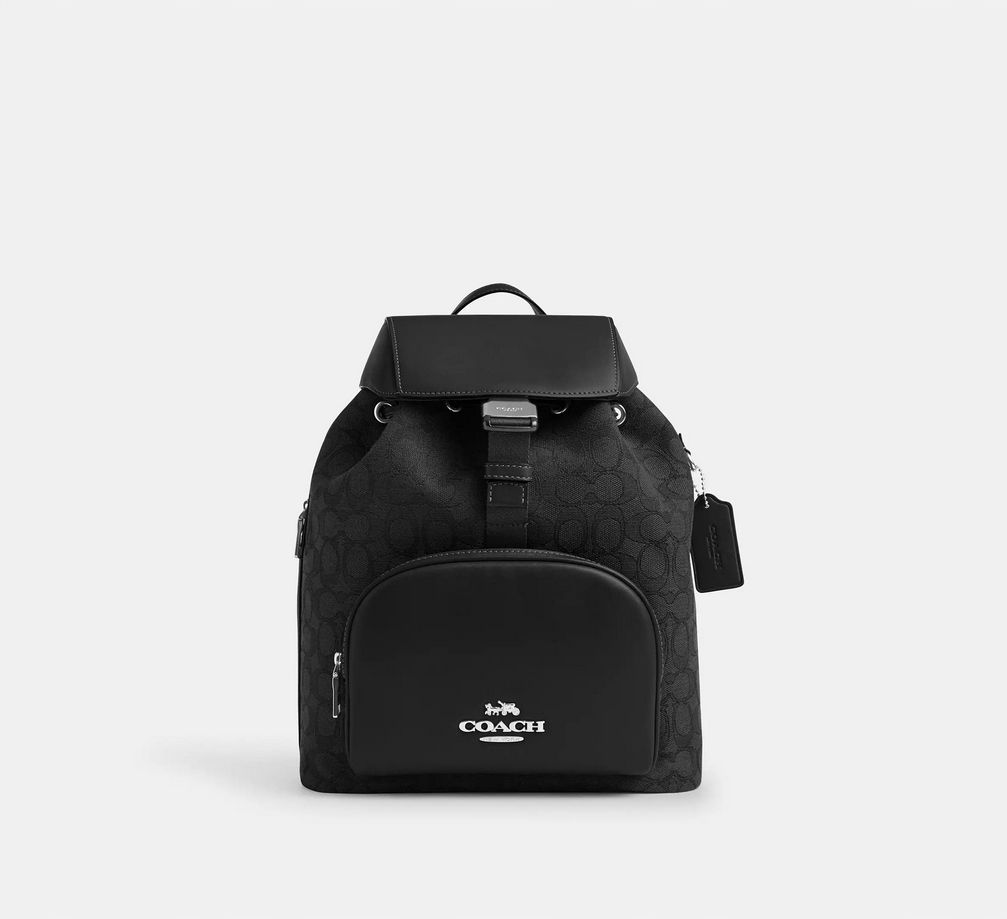 Coach dámsky kožený batoh Pace Large Backpack čierny
