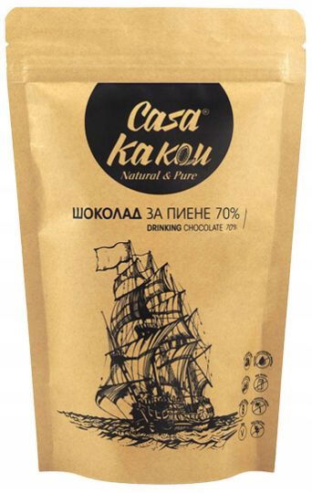 Čokoláda na pitie 200 g – Pomaranč – prírodná, ručne vyrobená