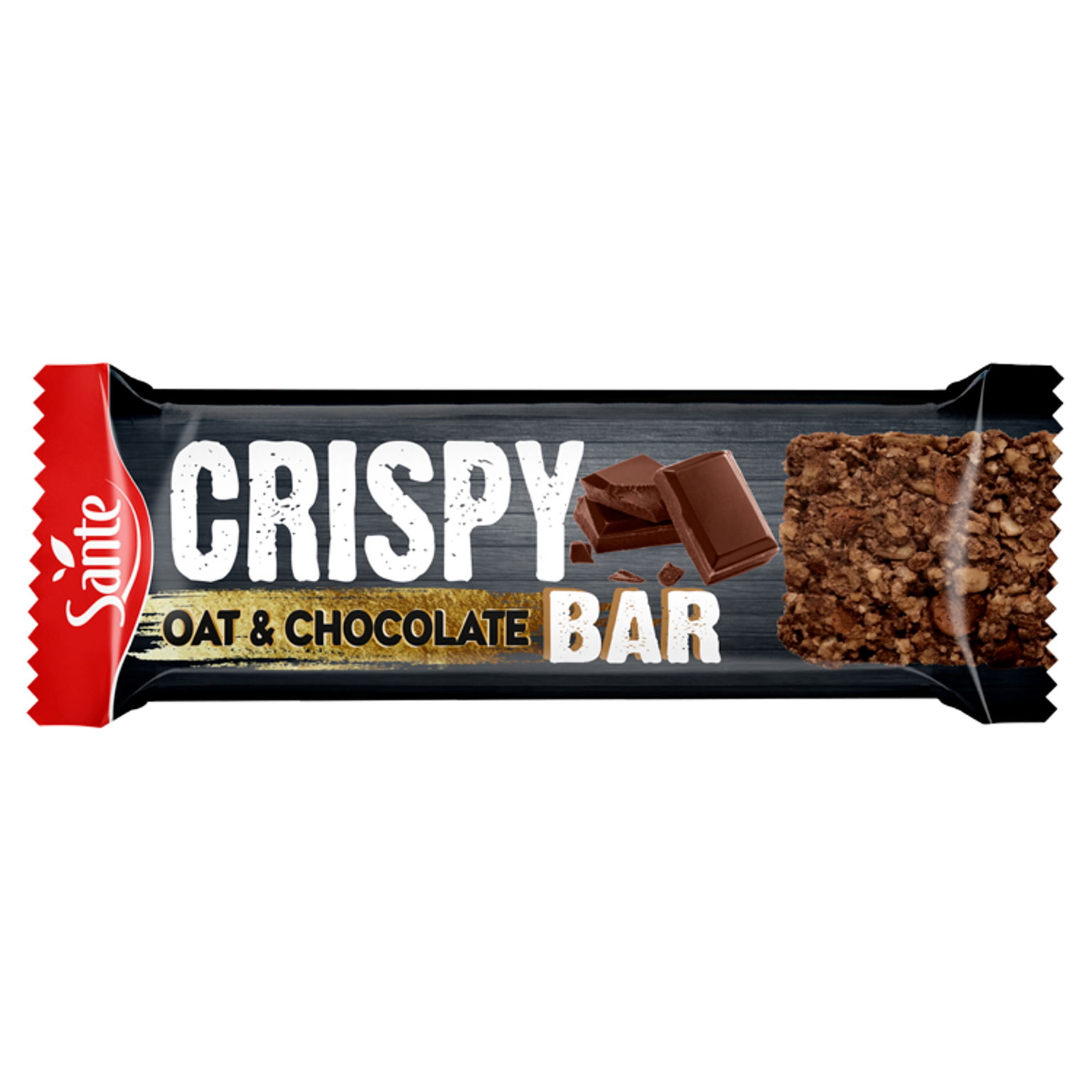 Čokoládová Ovsená Tyčinka Crispy Bar Sante 40 G