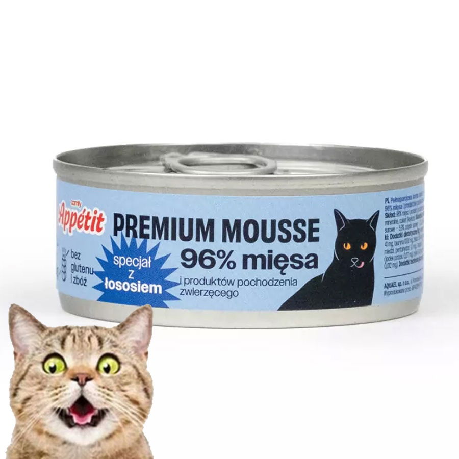 Comfy Mokré Krmivo Pre Mačky Appetit Premium 96% Mäso Plechovka 85 G