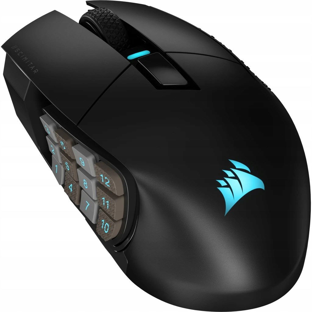 Corsair Scimitar Elite Wireless herná myš Na pravej strane Rf Wireless